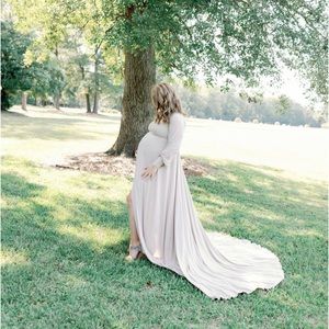 Taupe Color Maternity Dress Size Medium. Paid $131…will sell for $120.